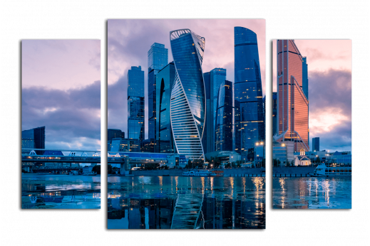 Модульная картина Московский урбан